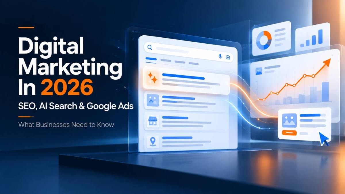 Digital marketing trends in 2026 including SEO, AI search and Google Ads